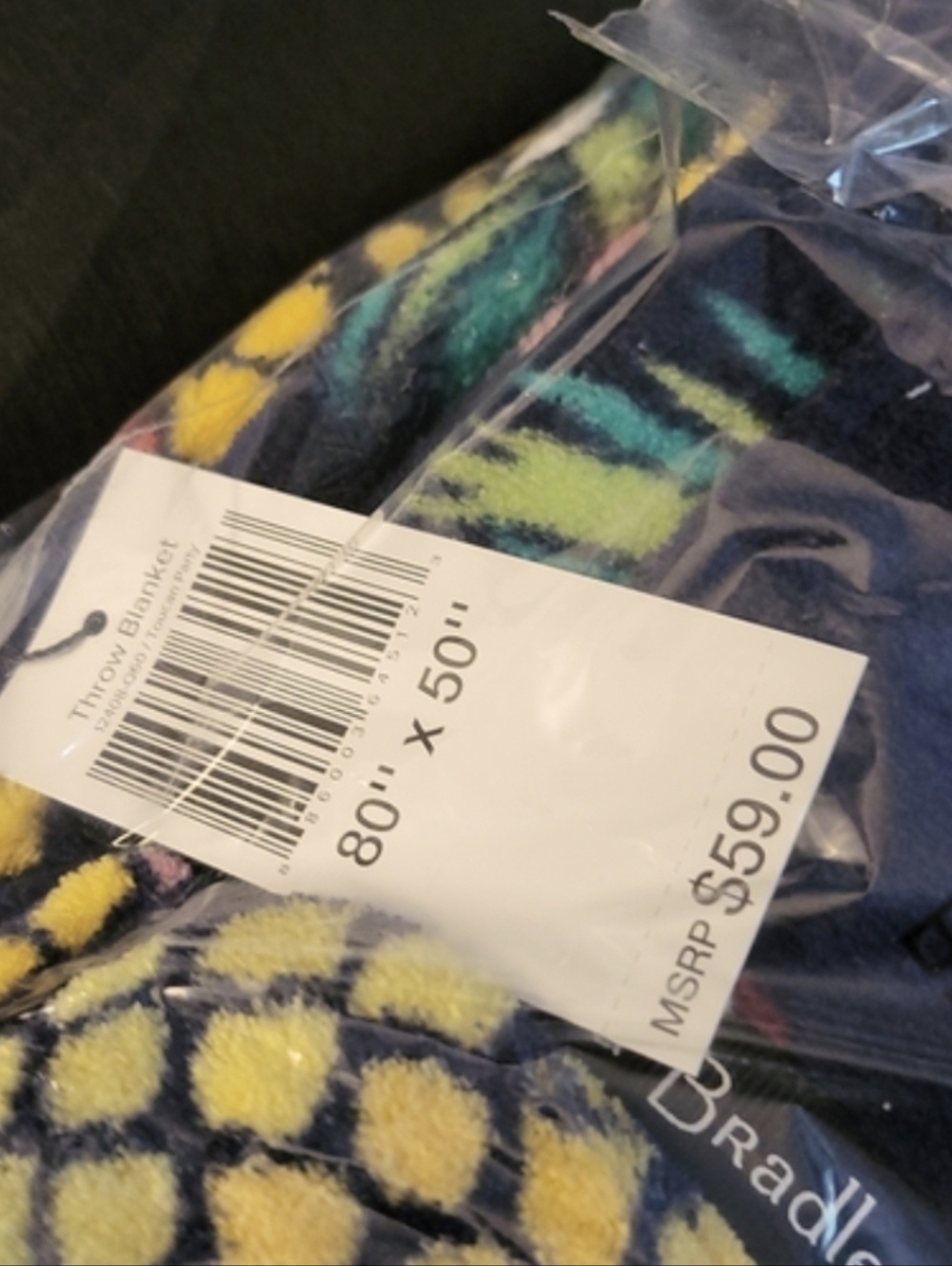 NWT Vera Bradley Toucan Party Blanket